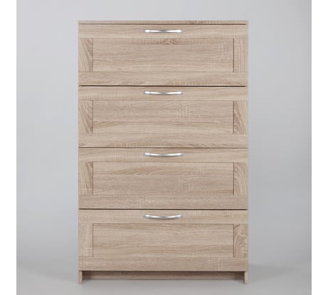 Комод Гуд ЛАКК СИРИУС 4 ящика, 78x41x123 см, бежевый, дуб сонома 2.02.02.060.3