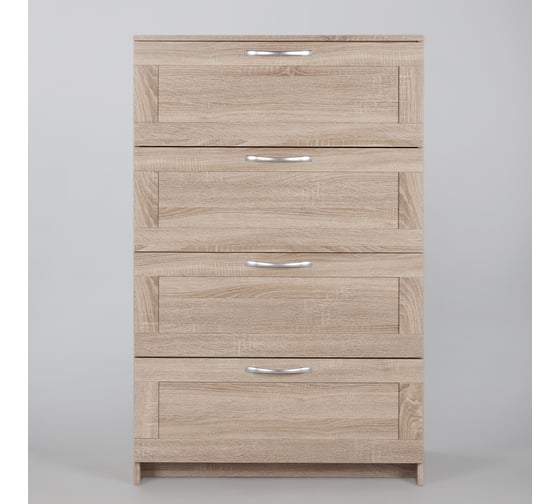 Комод Гуд ЛАКК СИРИУС 4 ящика, 78x41x123 см, бежевый, дуб сонома 2.02.02.060.3 1