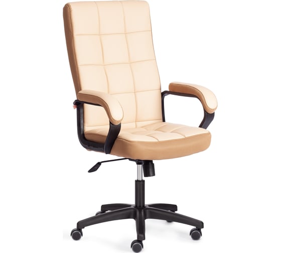 Кресло Tetchair trendy (22) 36-34/21 кожзам/ткань, бежевый/бронзовый 19517 1