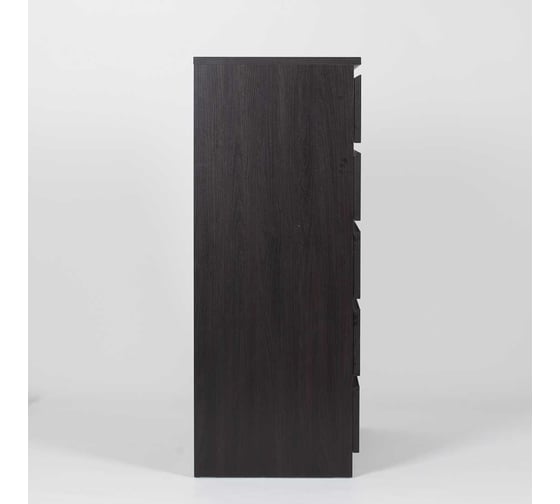 Комод Шведский Стандарт МАЛЬТА 5 ящиков, 80x48x121 см, черный, дуб венге 2.05.02.090.5