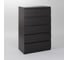 Комод Гуд ЛАКК МАЛЬТА 5 ящиков, 80x48x121 см, черный, дуб венге 2.05.02.090.5 1