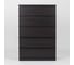 Комод Гуд ЛАКК МАЛЬТА 5 ящиков, 80x48x121 см, черный, дуб венге 2.05.02.090.5 2