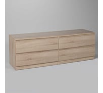 Комод Гуд ЛАКК МАЛЬТА 4 ящика, 160x48x54 см, бежевый, дуб сонома 2.05.02.030.3
