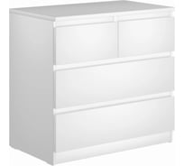 Комод Шведский Стандарт МАЛЬТА 4 ящика, 80x48x76 см, белый 2.05.02.050.1