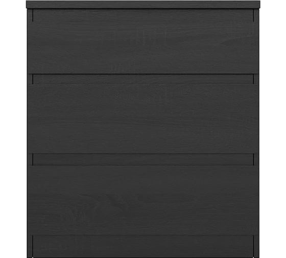 Комод Шведский Стандарт КАСТОР 3 ящика, 65x39x71 см, черный, дуб венге 2.03.02.060.5