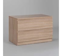 Комод Гуд ЛАКК МАЛЬТА 2 ящика, 80x48x54 см, бежевый, дуб сонома 2.05.02.020.3