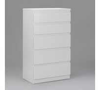 Комод Шведский Стандарт КАСТОР 5 ящиков, 65x39x111 см, белый 2.03.02.070.1