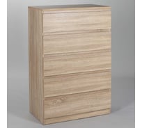 Комод Гуд ЛАКК МАЛЬТА 5 ящиков, 80x48x121 см, бежевый, дуб сонома 2.05.02.090.3