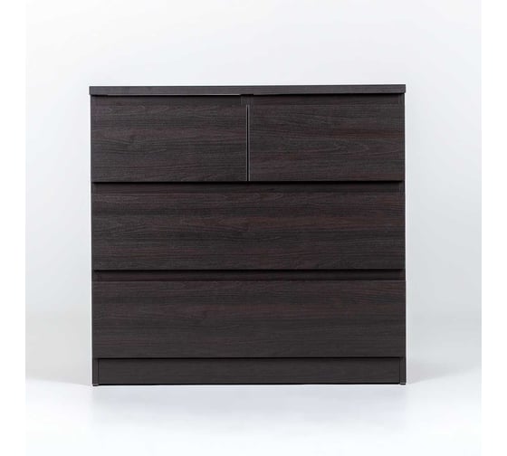 Комод Шведский Стандарт МАЛЬТА 4 ящика, 80x48x76 см, черный, дуб венге 2.05.02.050.5