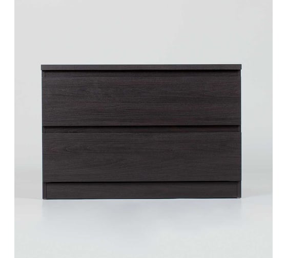 Комод Шведский Стандарт МАЛЬТА 2 ящика, 80x48x54, черный, дуб венге 2.05.02.020.5