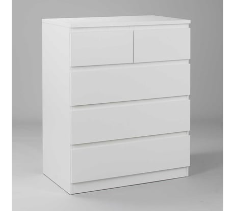 Комод Гуд ЛАКК МАЛЬТА 5 ящиков, 80x48x98 см, белый 2.05.02.080.1