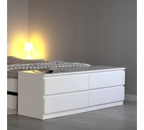Комод Гуд ЛАКК МАЛЬТА 4 ящика, 160x48x54 см, белый 2.05.02.030.1