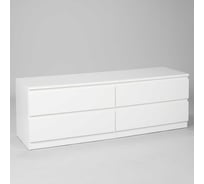 Комод Гуд ЛАКК МАЛЬТА 4 ящика, 160x48x54 см, белый 2.05.02.030.1