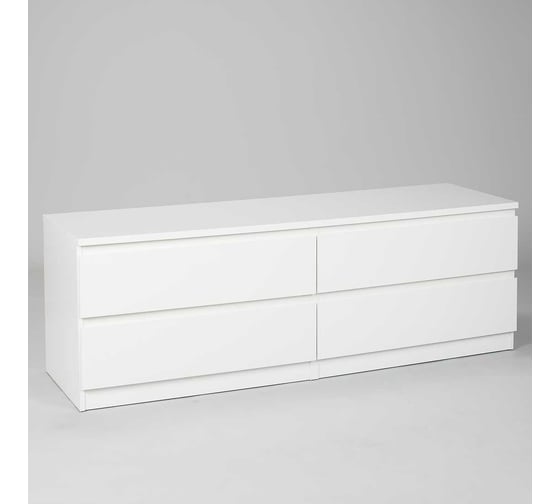 Комод Гуд ЛАКК МАЛЬТА 4 ящика, 160x48x54 см, белый 2.05.02.030.1 1