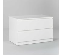 Комод Гуд ЛАКК МАЛЬТА 2 ящика, 80x48x54 см, белый 2.05.02.020.1
