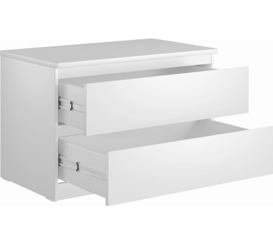 Комод Шведский Стандарт МАЛЬТА 2 ящика, 80x48x54 см, белый 2.05.02.020.1