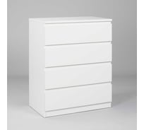 Комод Шведский Стандарт МАЛЬТА 4 ящика, 80x48x98 см, белый 2.05.02.070.1