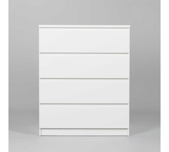 Комод Шведский Стандарт МАЛЬТА 4 ящика, 80x48x98 см, белый 2.05.02.070.1