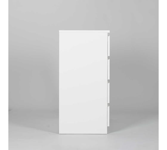Комод Шведский Стандарт МАЛЬТА 4 ящика, 80x48x98 см, белый 2.05.02.070.1