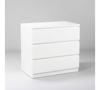 Комод Гуд ЛАКК МАЛЬТА 3 ящика, 80x48x76 см, белый 2.05.02.040.1