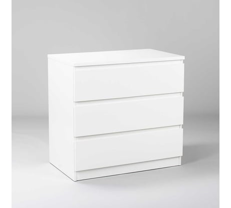 Комод Гуд ЛАКК МАЛЬТА 3 ящика, 80x48x76 см, белый 2.05.02.040.1