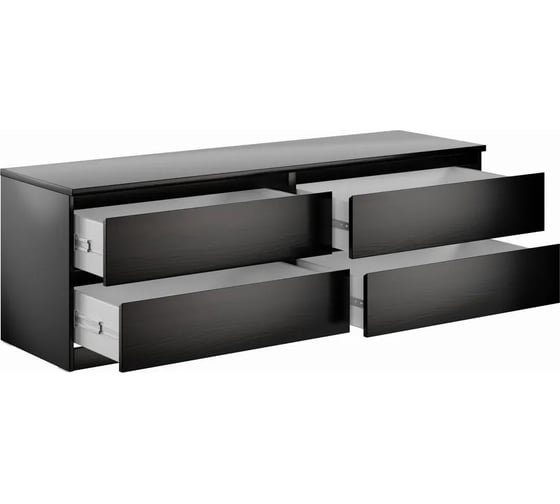 Комод Шведский Стандарт МАЛЬТА 4 ящика, 160x48x54 см, венге 2.05.02.030.5