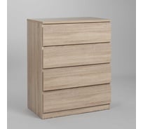 Комод Гуд ЛАКК МАЛЬТА 4 ящика, 80x48x98 см, бежевый, дуб сонома 2.05.02.070.3