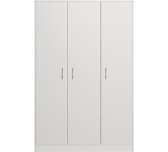 Шкаф Шведский Стандарт ОРИОН 3 двери, 117x55x175 см, белый 2.01.01.030.1