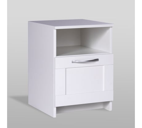Прикроватная тумба Гуд ЛАКК СИРИУС 1 ящик, 41x39x53 см, белая 2.02.03.010.1