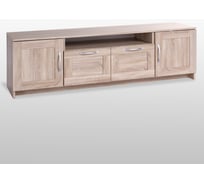 Тумба для ТВ Гуд ЛАКК СИРИУС 2 двери и 2 ящика, 156x41x47 см, бежевая, дуб сонома 2.02.03.330.3
