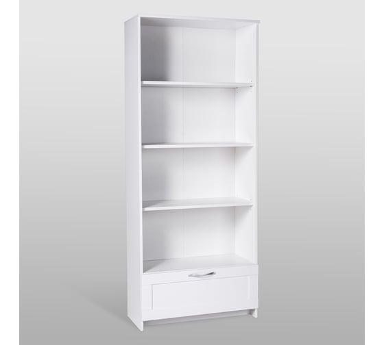 Стеллаж Шведский Стандарт СИРИУС 1 ящик, 78x34x190 см, белый 2.02.07.100.1