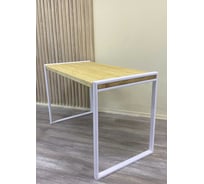 Обеденный стол Pletenev LOFT дуб, подстолье белый муар KPS-101-23