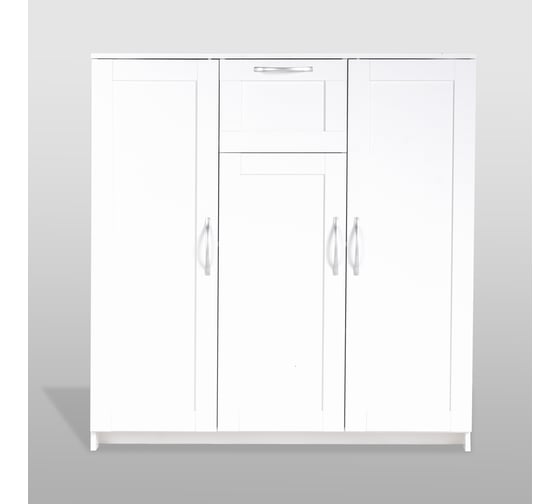 Тумба Гуд ЛАКК СИРИУС 3 двери, 1 ящик, 117x41x123 см, белая 2.02.03.320.1