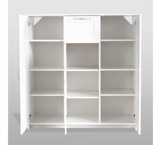 Тумба Гуд ЛАКК СИРИУС 3 двери, 1 ящик, 117x41x123 см, белая 2.02.03.320.1