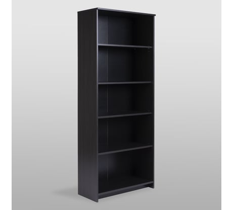 Стеллаж Гуд ЛАКК СИРИУС 5 полок, 78x34x190 см, черный, дуб венге 2.02.07.120.5