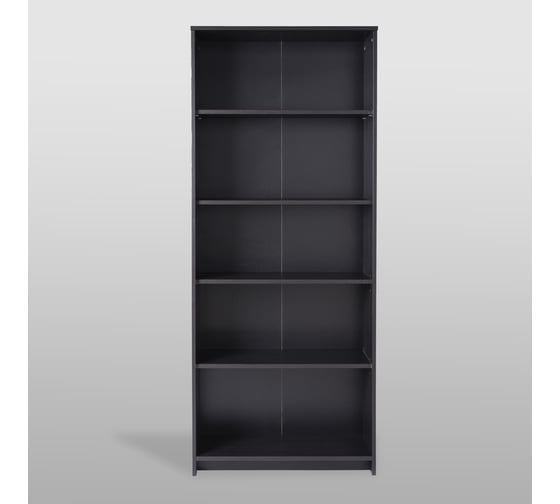Стеллаж Шведский Стандарт СИРИУС 5 полок, 78x34x190 см, черный, дуб венге 2.02.07.120.5