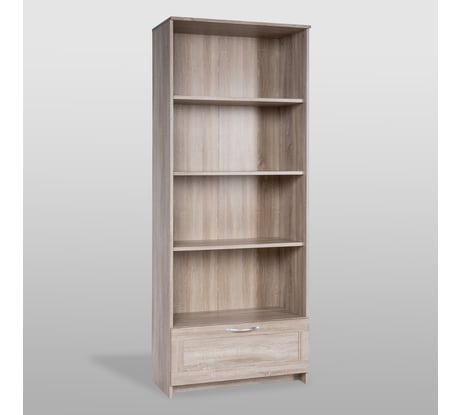 Стеллаж Гуд ЛАКК СИРИУС 1 ящик, 78x34x190 см, бежевый, дуб сонома 2.02.07.100.3