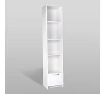Стеллаж Шведский Стандарт СИРИУС 1 ящик, 39x34x190 см, белый 2.02.07.130.1