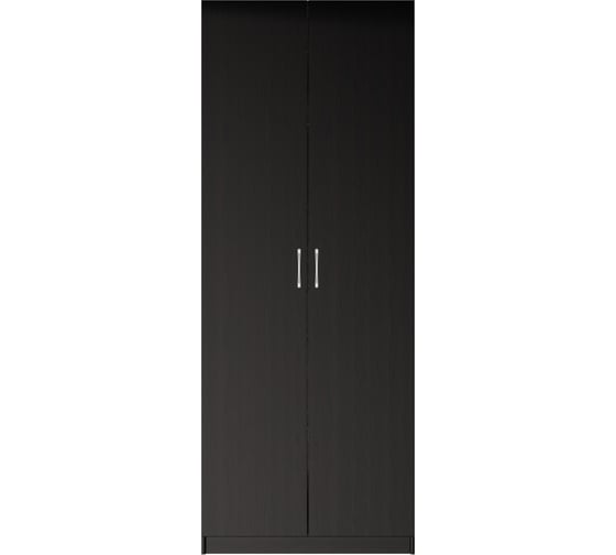 Шкаф Гуд ЛАКК ПЕГАС 2 двери, 78x58x202 см, черный, дуб венге 2.04.01.020.5