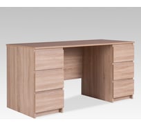 Письменный стол Гуд ЛАКК КАСТОР 6 ящиков, 151x65x75 см, бежевый, дуб сонома 2.03.06.040.3