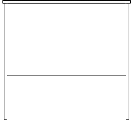 Приставной письменный стол Шведский Стандарт КАСТОР 80x50x75 см, черный, дуб венге 2.03.06.010.5