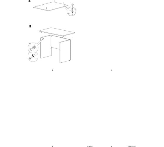 Приставной письменный стол Шведский Стандарт КАСТОР 80x50x75 см, черный, дуб венге 2.03.06.010.5