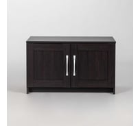 Тумба Гуд ЛАКК СИРИУС 2 двери, 78x41x47 см, черная, дуб венге 2.02.03.250.5