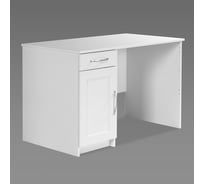 Письменный стол Гуд ЛАКК КАСТОР 1 ящик, 115x65x75 см, белый 2.03.06.030.1