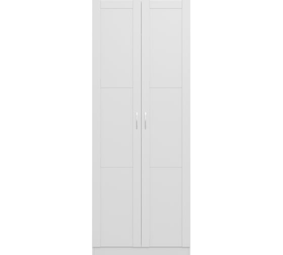 Шкаф Шведский Стандарт ПЕГАС 2 сборных двери, 78x58x202 см, белый 2.04.01.080.1