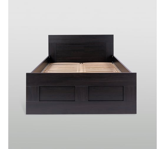 Кровать Гуд ЛАКК СИРИУС двуспальная, 205x126x82 см, черная, дуб венге 2.02.04.180.5 1