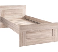 Кровать Шведский Стандарт СИРИУС односпальная, 205x96x82 см, бежевая, дуб сонома 2.02.04.170.3