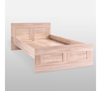 Кровать Шведский Стандарт СИРИУС двуспальная, 205x126x82 см, бежевая, дуб сонома 2.02.04.180.3