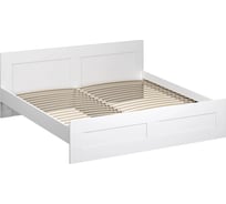 Кровать Гуд ЛАКК СИРИУС двуспальная, 205x206x82 см, белая 2.02.04.220.1