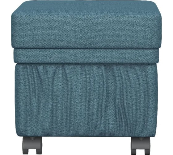 Банкетка Мебелик BeautyStyle 5 с ящиком на колесах, ткань голубой 7554